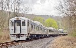 The RDC's on the west leg of the wye at Mill Creek Junction